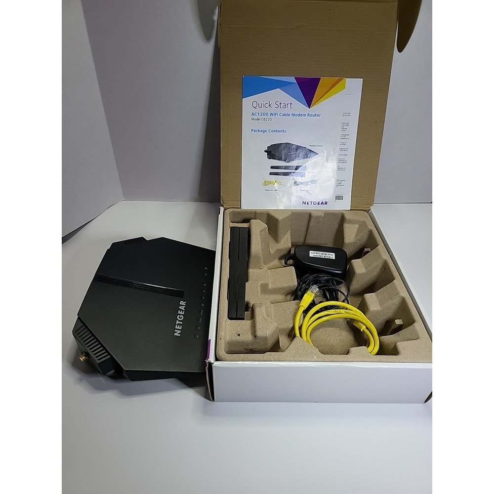 Netgear‎ AC1200 WiFi Cable Modem Router (C6220) - Picture 5 of 5